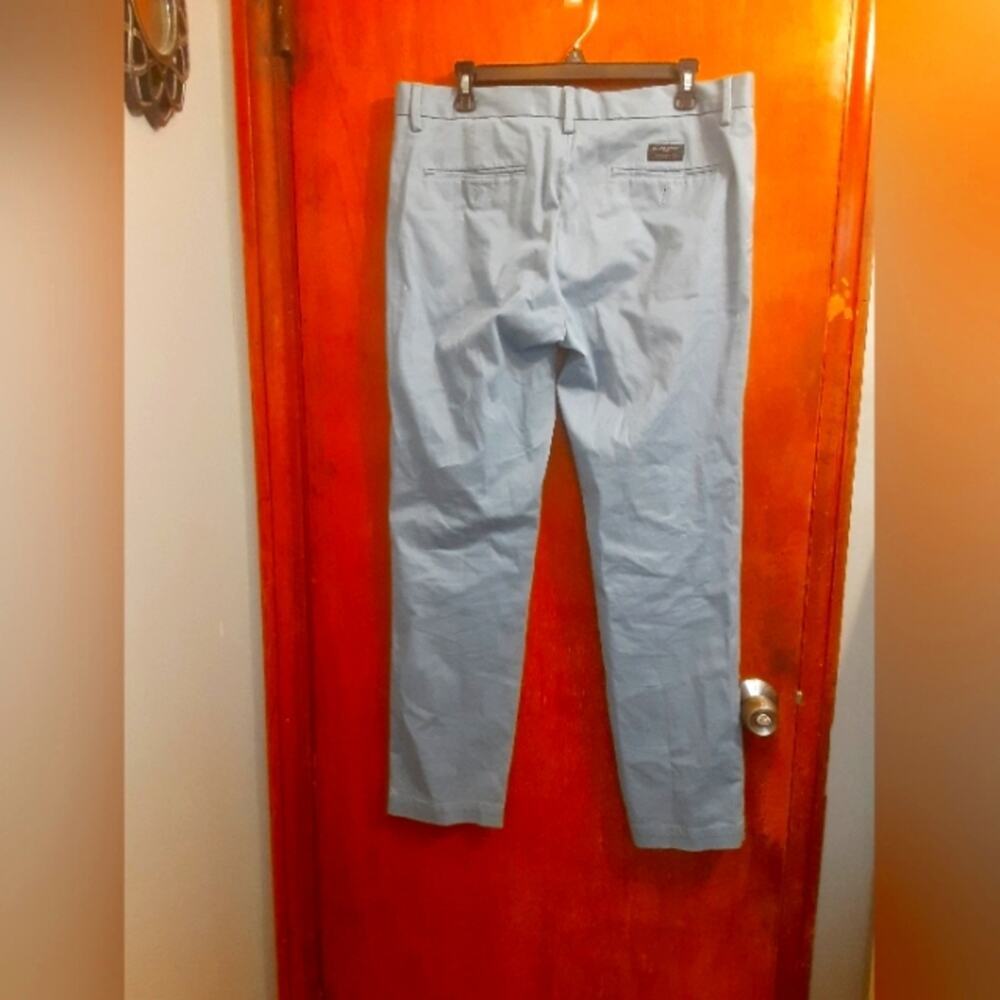 Banana Republic Men's Aiden Slim Fit Chini Pants Casual Blue 34/32 Four Povket - Picture 4 of 7